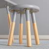 imageACEssentials Beech Wood Dipped Kids Table and Stools 189quot x 314quot x 236quot Gray 3 Piece Set