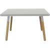 imageACEssentials Beech Wood Dipped Kids Table and Stools 189quot x 314quot x 236quot Gray 3 Piece Set