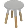 imageACEssentials Beech Wood Dipped Kids Table and Stools 189quot x 314quot x 236quot Gray 3 Piece Set