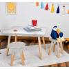 imageACEssentials Beech Wood Dipped Kids Table and Stools 189quot x 314quot x 236quot Gray 3 Piece Set