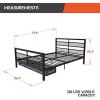 imageX Rocker Basecamp Full Size Gaming Bed Rotating TV Mount with Vented Console Storage Metal Mesh Frame with Slats Amazon Exclusive BlackBlack