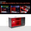 imageX Rocker Carbon Tek Gaming TV Stand with Neo Motion LED Lights Media Console for TVs up to 55 Inches