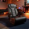 imageX Rocker Jynx Floor Gaming Chair Headrest Mounted Speakers 21 Bluetooth Audio System Wireless Recliner with Padded Armrest 5111601 3701quot x 2283quot x 3465quot Black