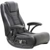 imageX Rocker Jynx Floor Gaming Chair Headrest Mounted Speakers 21 Bluetooth Audio System Wireless Recliner with Padded Armrest 5111601 3701quot x 2283quot x 3465quot Black