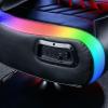 imageX Rocker PC Computer Gaming Desk Chair Builtin Audio College Dorm Essentials for Guys and Girls Gamers Bedroom Dorm Room Essentials FoldablePrism RGB LED