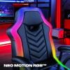 imageX Rocker PC Computer Gaming Desk Chair Builtin Audio College Dorm Essentials for Guys and Girls Gamers Bedroom Dorm Room Essentials FoldablePrism RGB LED
