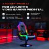 imageX Rocker PC Computer Gaming Desk Chair Builtin Audio College Dorm Essentials for Guys and Girls Gamers Bedroom Dorm Room Essentials FoldablePrism RGB LED