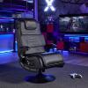 imageX Rocker PC Computer Gaming Desk Chair Builtin Audio College Dorm Essentials for Guys and Girls Gamers Bedroom Dorm Room Essentials FoldablePro