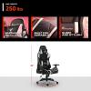 imageX Rocker PC Computer Gaming Desk Chair with Wheels College Dorm Room Essentials for Guys and Girls Adjustable Ergonomic Office Chair for GamersAgility White