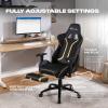 imageX Rocker PC Computer Gaming Desk Chair with Wheels College Dorm Room Essentials for Guys and Girls Adjustable Ergonomic Office Chair for GamersElite