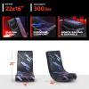 imageX Rocker Pixel Youth Video Gaming Floor Rocker Chair Back to School Gifts for Gamers Bedroom Foldable Black with PrintNo Audio