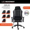 imageX Rocker Sigma PC Computer Gaming Office Desk Chair with Headrest RGB LED Lights Adjustable Seat and Armrest 0780401 2441quot x 498quot x 2087quot Black