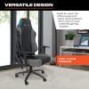 imageX Rocker Sigma PC Computer Gaming Office Desk Chair with Headrest RGB LED Lights Adjustable Seat and Armrest 0780401 2441quot x 498quot x 2087quot Black