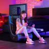 imageX Rocker Video Gaming Floor Rocker Chair Builtin Audio Back to School Foldable for Gamers Bedroom or Game Room for Boys Girls Teens 517Eclipse Blue