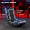 imageX Rocker Video Gaming Floor Rocker Chair Builtin Audio Back to School Foldable for Gamers Bedroom or Game Room for Boys Girls Teens 517Eclipse Blue