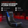 imageX Rocker Video Gaming Floor Rocker Chair Builtin Audio Back to School Foldable for Gamers Bedroom or Game Room for Boys Girls Teens 517Eclipse Blue