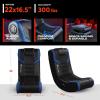 imageX Rocker Video Gaming Floor Rocker Chair Builtin Audio Back to School Foldable for Gamers Bedroom or Game Room for Boys Girls Teens 517Eclipse Blue