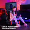 imageX Rocker Video Gaming Floor Rocker Chair Builtin Audio Back to School Foldable for Gamers Bedroom or Game Room for Boys Girls Teens 517Eclipse Red
