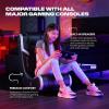 imageX Rocker Video Gaming Floor Rocker Chair Builtin Audio Back to School Foldable for Gamers Bedroom or Game Room for Boys Girls Teens 517Eclipse Silver