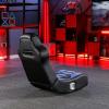 imageX Rocker Video Gaming Floor Rocker Chair Builtin Audio Back to School Foldable for Gamers Bedroom or Game Room for Boys Girls Teens 517Flash Black