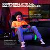 imageX Rocker Video Gaming Floor Rocker Chair Builtin Audio College Dorm Essentials for Guys and Girls Gamers Bedroom Dorm Room Essentials FoldableGForce RGB LED