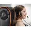 imageX Rocker Video Gaming Headset Over Ear Headphones with Microphone Stero Audio for Gamers and Streamers BlackOrangeXH1