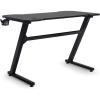 imageX Rocker Gaming Desk 43 Inch PC Computer Gamer Desk Builtin Headset and Cup Holder Raven Black