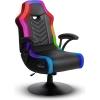 imageX Rocker PC Computer Gaming Desk Chair Builtin Audio College Dorm Essentials for Guys and Girls Gamers Bedroom Dorm Room Essentials FoldablePrism RGB LED