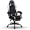 imageX Rocker PC Computer Gaming Desk Chair with Wheels College Dorm Room Essentials for Guys and Girls Adjustable Ergonomic Office Chair for GamersAchiever Black