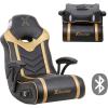 imagequotX Rocker 24K Floor Rocker 21 BT 32quotquot x 245quotquot x 315quotquot BlackGoldquot 5110501