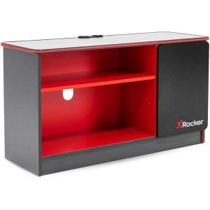 imageX Rocker Carbon Tek Gaming TV Stand with Neo Motion LED Lights Media Console for TVs up to 55 Inches