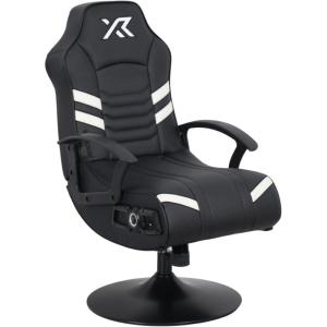imageX Rocker PC Computer Gaming Desk Chair Builtin Audio College Dorm Essentials for Guys and Girls Gamers Bedroom Dorm Room Essentials FoldableAries Youth RGB LED