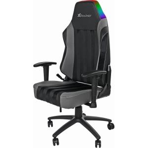 imageX Rocker Sigma PC Computer Gaming Office Desk Chair with Headrest RGB LED Lights Adjustable Seat and Armrest 0780401 2441quot x 498quot x 2087quot Black