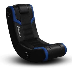 imageX Rocker Video Gaming Floor Rocker Chair Builtin Audio Back to School Foldable for Gamers Bedroom or Game Room for Boys Girls Teens 517Eclipse Blue