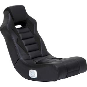 imageX Rocker Video Gaming Floor Rocker Chair Builtin Audio Back to School Foldable for Gamers Bedroom or Game Room for Boys Girls Teens 517Flash Black