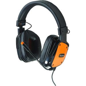 imageX Rocker Video Gaming Headset Over Ear Headphones with Microphone Stero Audio for Gamers and Streamers BlackOrangeXH2
