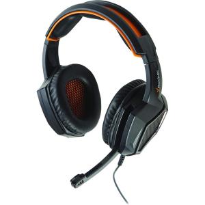 imageX Rocker Video Gaming Headset Over Ear Headphones with Microphone Stero Audio for Gamers and Streamers BlackOrangeXH3