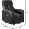 imageX Rocker Gamma Recliner Gaming Chair 21 Bluetooth Audio System Headrest Mounted Speakers Builtin Footrest and Cupholder 718001 3484quot x 3937quot x 3031quot BlackGamma