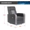 imageX Rocker Gamma Recliner Gaming Chair 21 Bluetooth Audio System Headrest Mounted Speakers Builtin Footrest and Cupholder 718001 3484quot x 3937quot x 3031quot BlackPremier