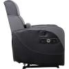 imageX Rocker Gamma Recliner Gaming Chair 21 Bluetooth Audio System Headrest Mounted Speakers Builtin Footrest and Cupholder 718001 3484quot x 3937quot x 3031quot BlackGamma