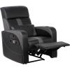imageX Rocker Gamma Recliner Gaming Chair 21 Bluetooth Audio System Headrest Mounted Speakers Builtin Footrest and Cupholder 718001 3484quot x 3937quot x 3031quot BlackGamma