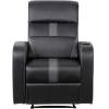 imageX Rocker Gamma Recliner Gaming Chair 21 Bluetooth Audio System Headrest Mounted Speakers Builtin Footrest and Cupholder 718001 3484quot x 3937quot x 3031quot BlackGamma