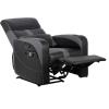 imageX Rocker Gamma Recliner Gaming Chair 21 Bluetooth Audio System Headrest Mounted Speakers Builtin Footrest and Cupholder 718001 3484quot x 3937quot x 3031quot BlackGamma