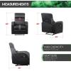 imageX Rocker Gamma Recliner Gaming Chair 21 Bluetooth Audio System Headrest Mounted Speakers Builtin Footrest and Cupholder 718001 3484quot x 3937quot x 3031quot BlackGamma