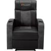 imageX Rocker Gamma Recliner Gaming Chair 21 Bluetooth Audio System Headrest Mounted Speakers Builtin Footrest and Cupholder 718001 3484quot x 3937quot x 3031quot BlackPremier