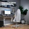 imageX Rocker Mysa PC Video Gaming Desk Chair with Wheels College Dorm Room Essentials for Guys and Girls Ergonomic Office ChairGray  Gray Base