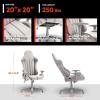 imageX Rocker Mysa PC Video Gaming Desk Chair with Wheels College Dorm Room Essentials for Guys and Girls Ergonomic Office ChairGray  Gray Base