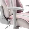 imageX Rocker Mysa PC Video Gaming Desk Chair with Wheels College Dorm Room Essentials for Guys and Girls Ergonomic Office ChairGrayPink  Gray Base