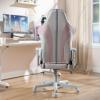 imageX Rocker Mysa PC Video Gaming Desk Chair with Wheels College Dorm Room Essentials for Guys and Girls Ergonomic Office ChairGrayPink  Gray Base