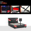 imageX Rocker Orion Esports Twin Gaming Bed Black Faux Leather Durable Frame and Padded HeadboardFull